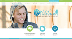 Desktop Screenshot of mccallorthodontics.com